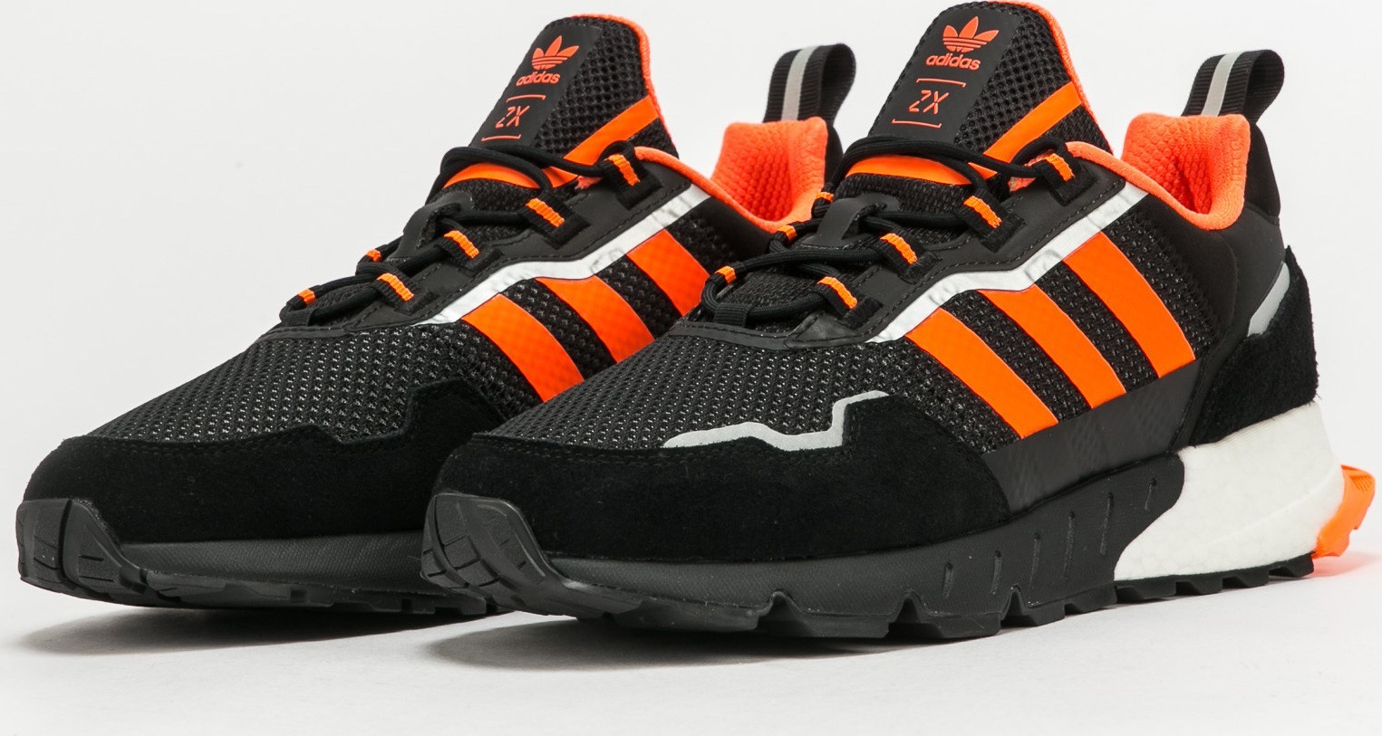 adidas Originals ZX 1K Boost - Seasonality core black / solar orange / silver metallic adidas Originals