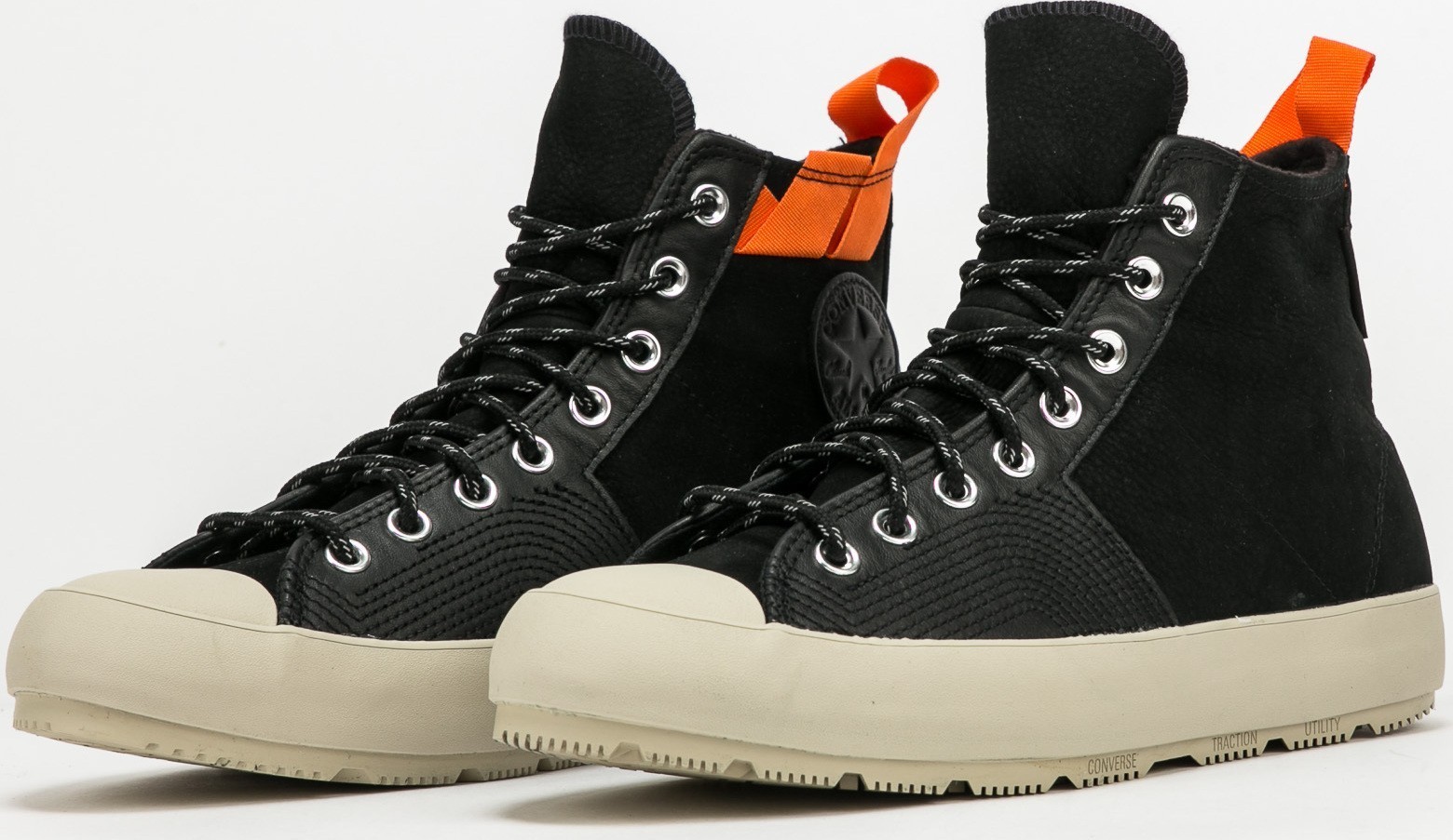 Converse Chuck 70 Explore WP Hi black / bold mandarin / string Converse