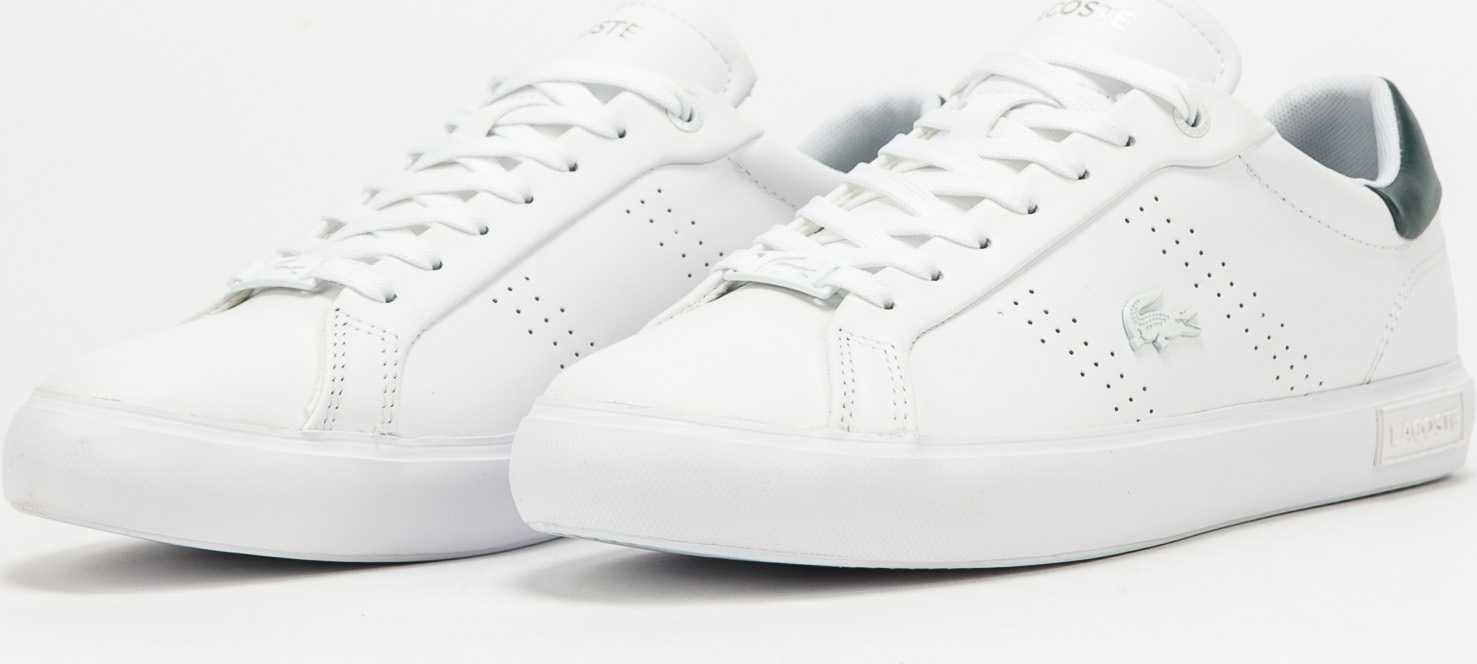 LACOSTE W Powercourt 2.0 Leather wht / dk grn Lacoste