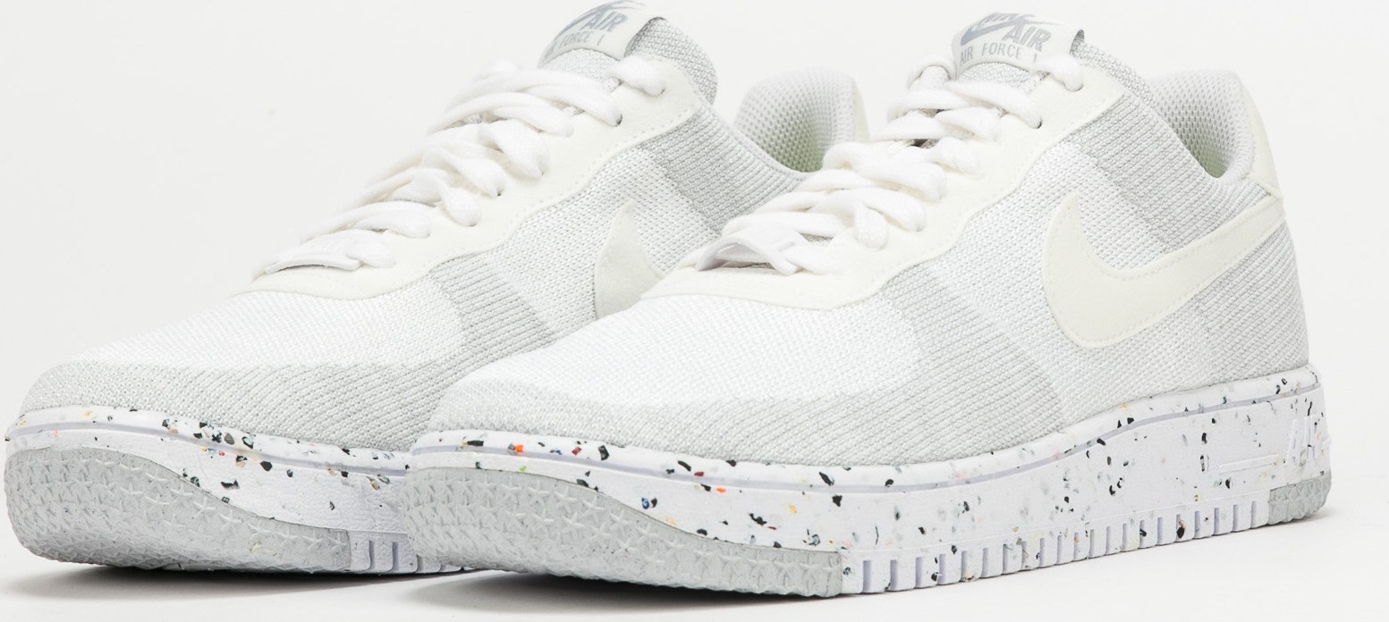 Nike Air Force 1 Crater Flyknit white / white - sail - wolf grey Nike
