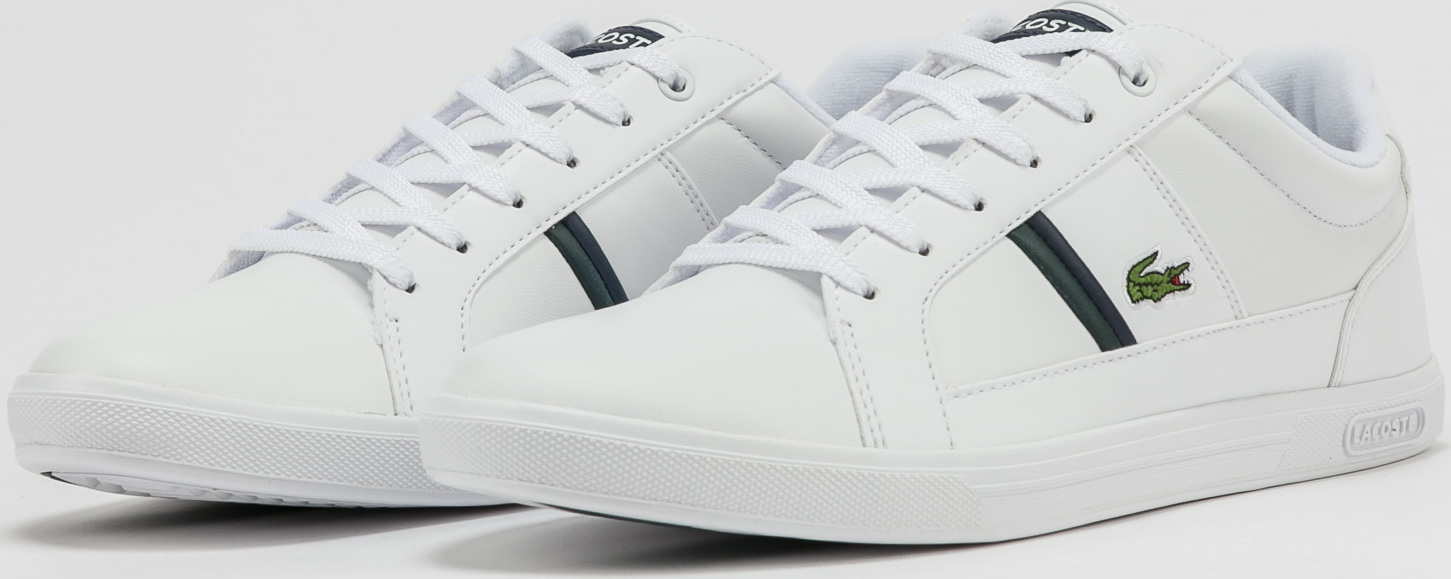 LACOSTE Europa Leather white / dk green Lacoste