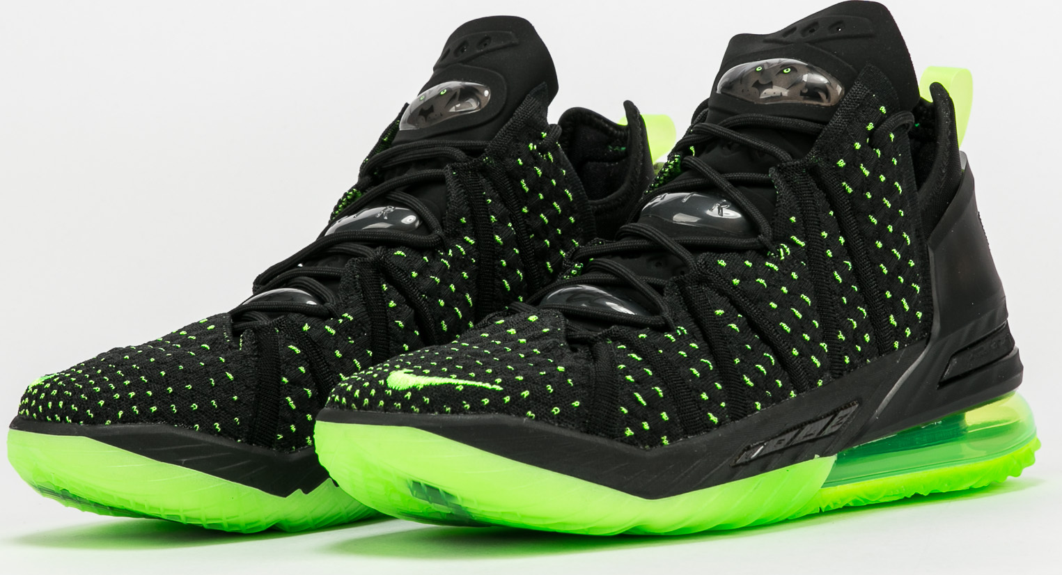 Nike Lebron XVIII black / electric green - black Nike