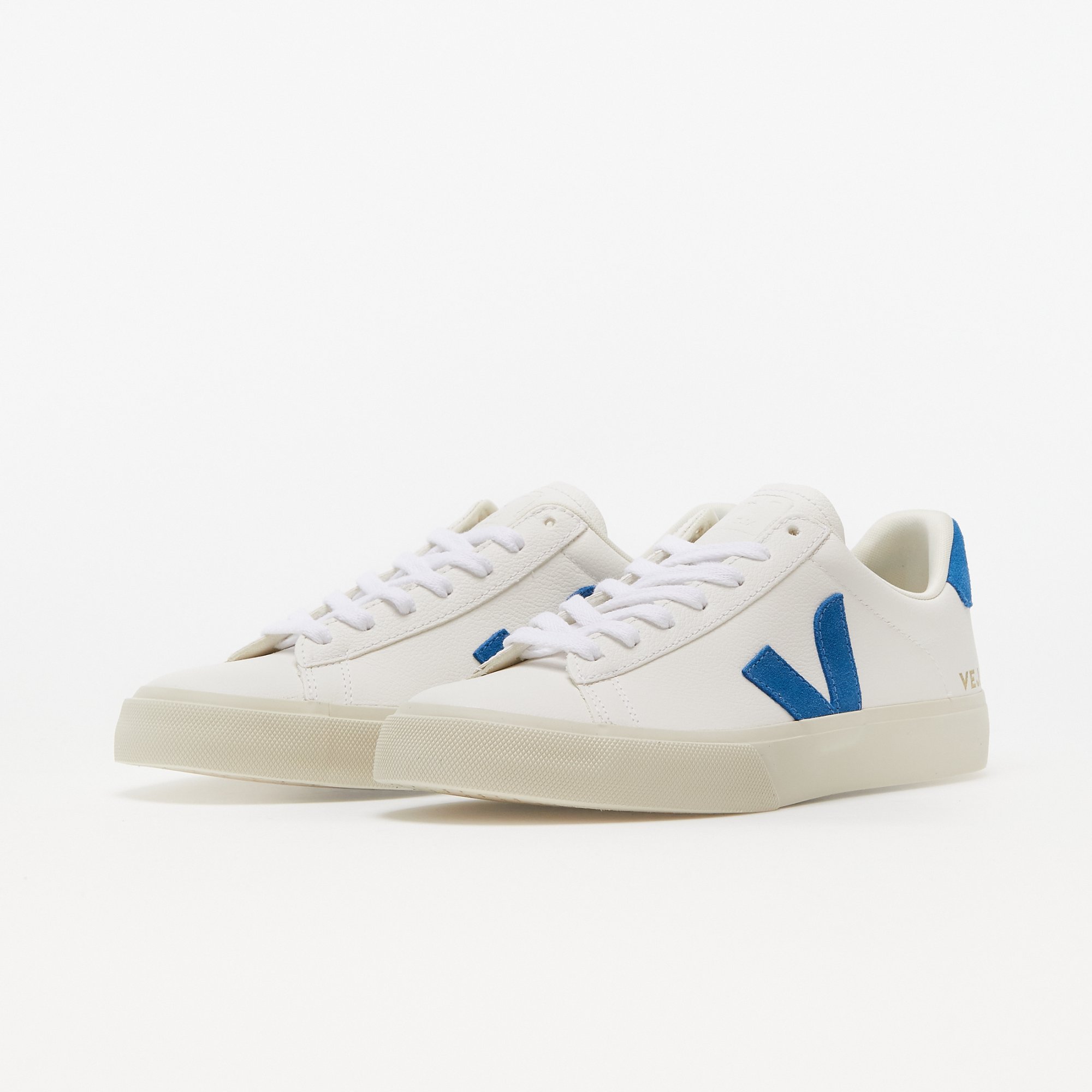 VEJA Campo Chromefree White / Swedish Blue Veja