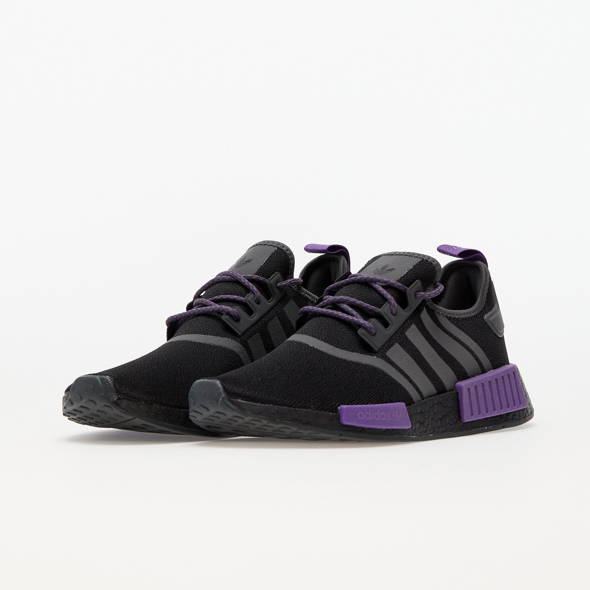 adidas Originals NMD_R1 core black/grey five/active purple adidas Originals