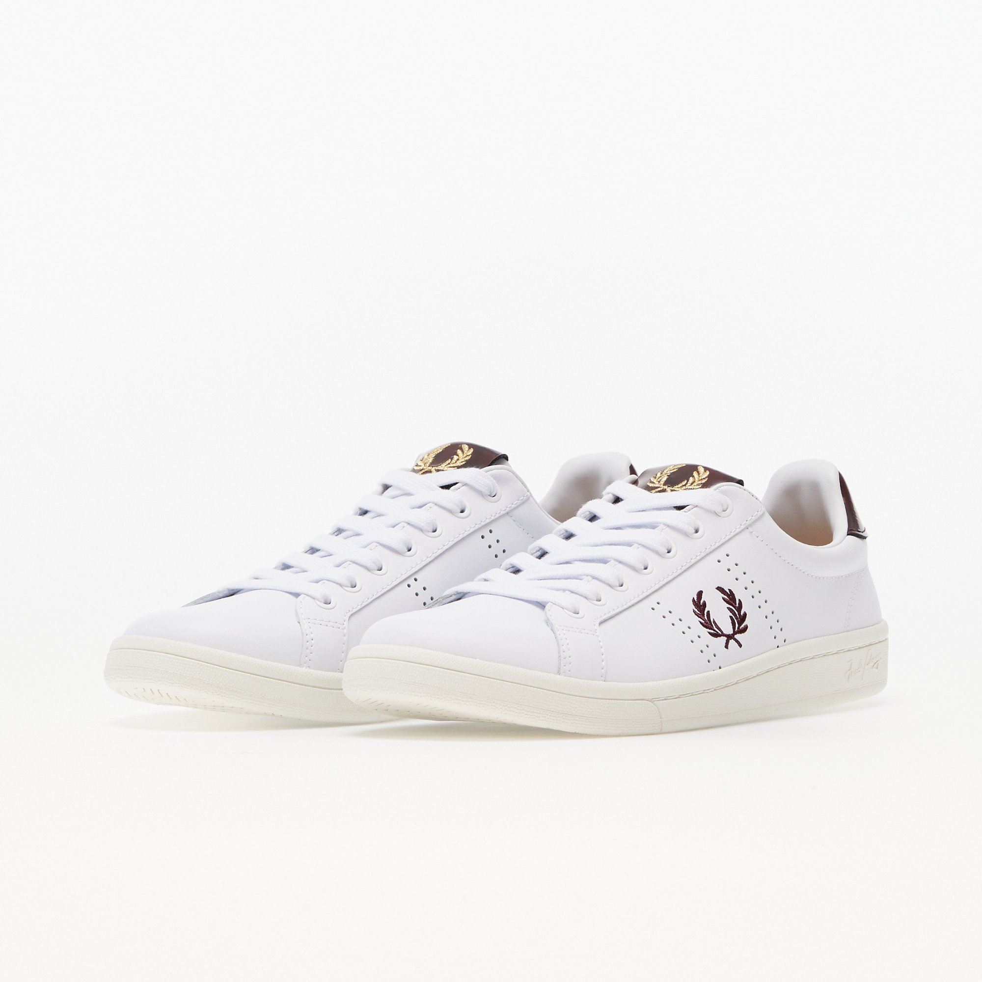 FRED PERRY Leather Tab white Fred Perry
