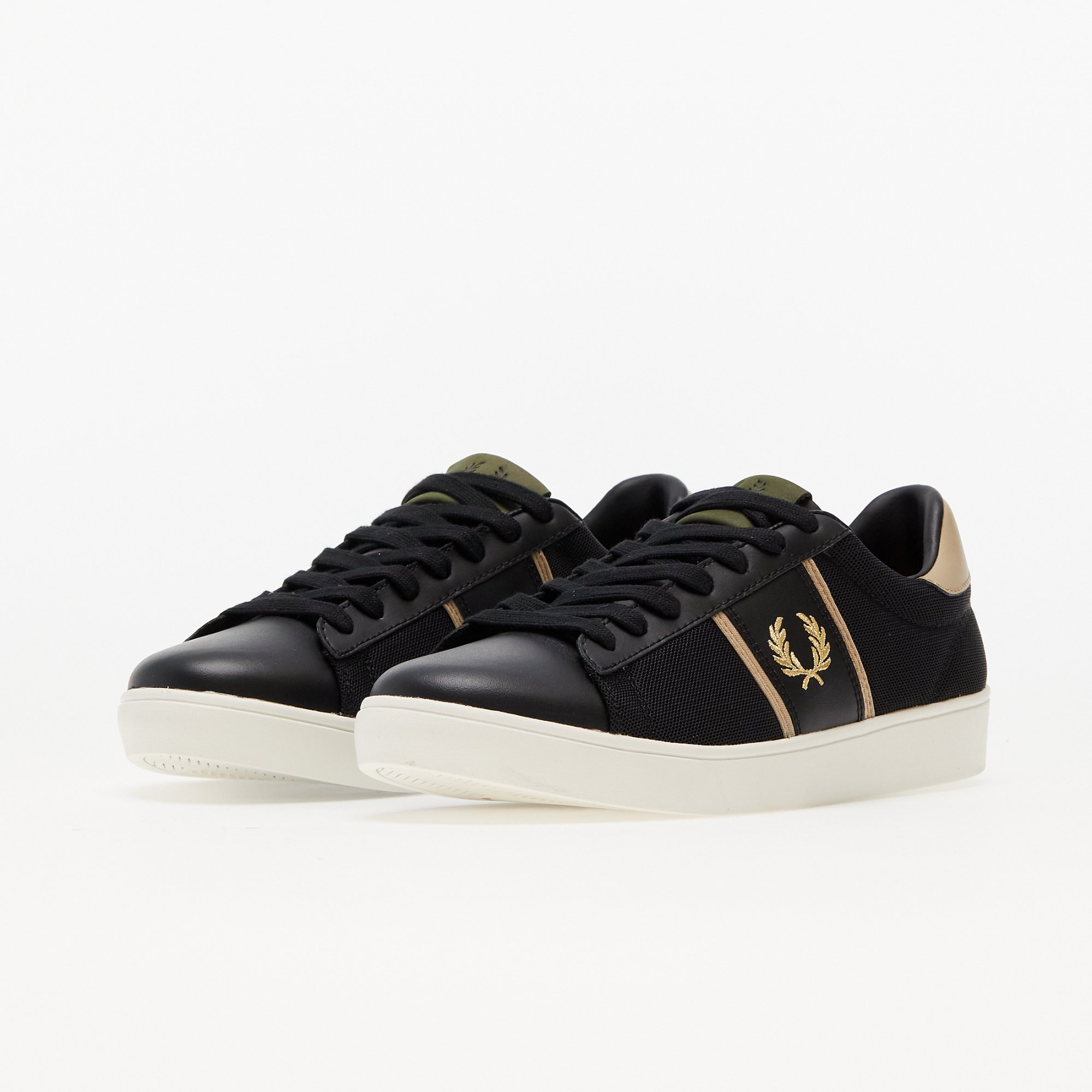 FRED PERRY Spencer Mesh/ Leather black Fred Perry