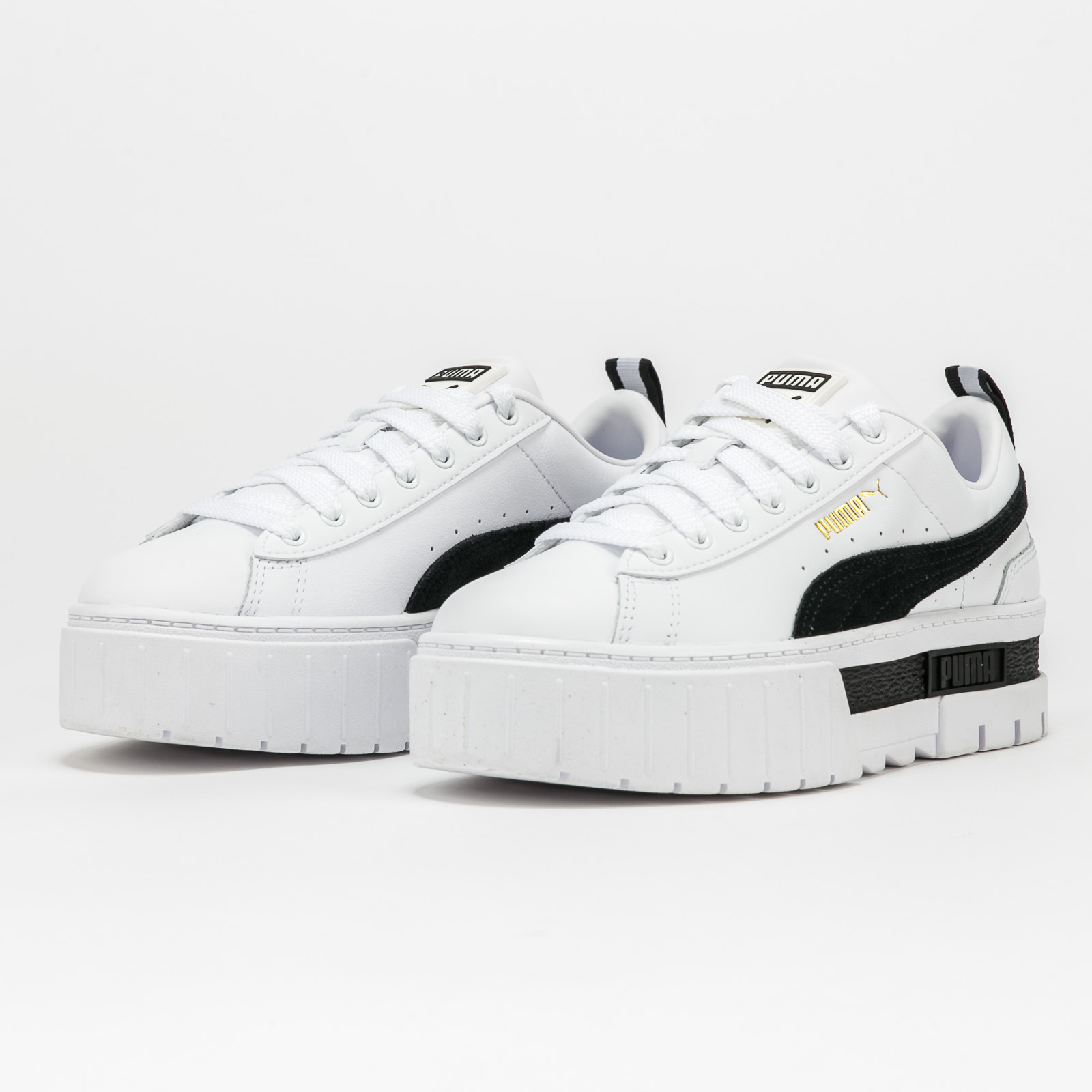 Puma Mayze Leather Wn's puma white - puma black | Super-Kecky.cz