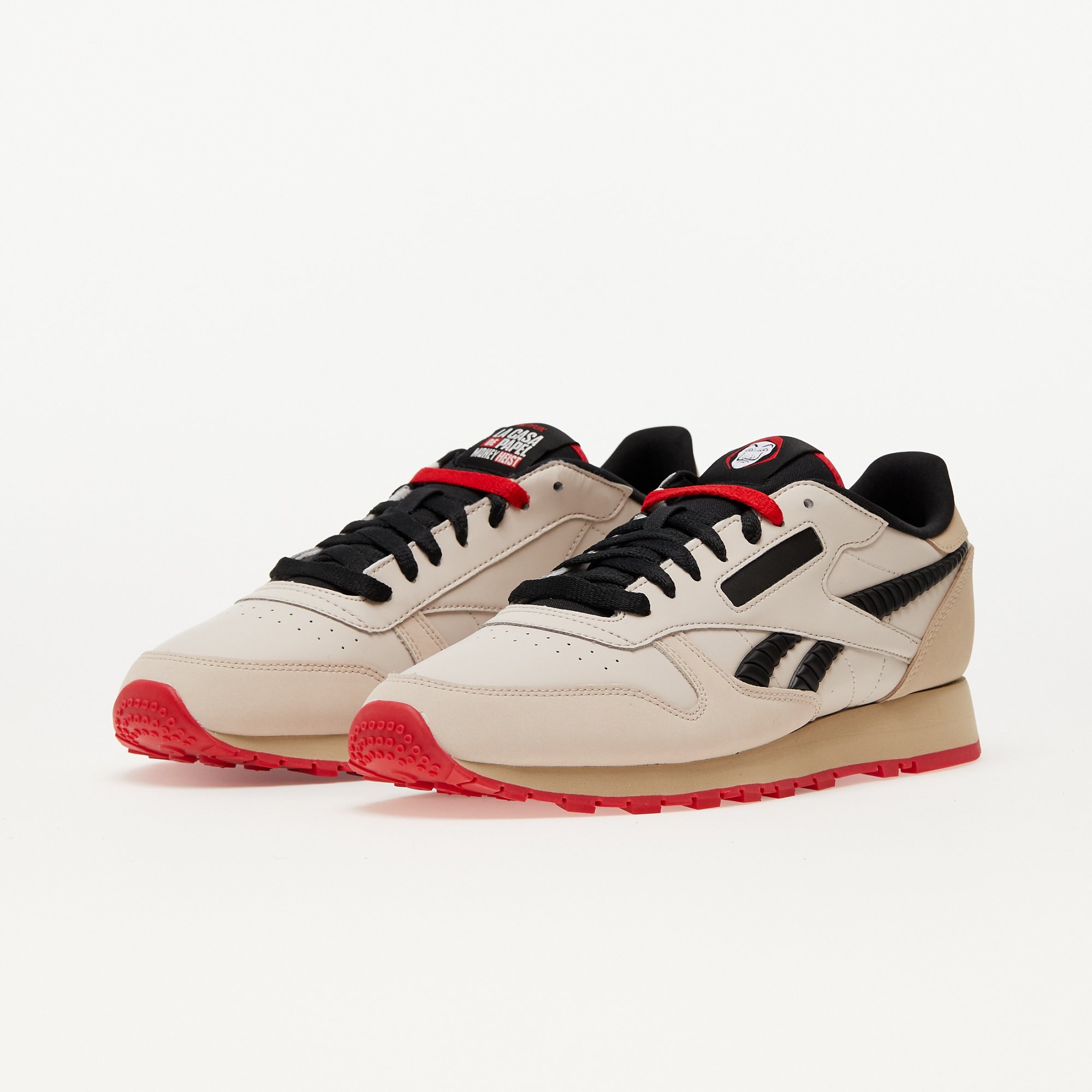 Reebok Classic Leather Unisex moon white/ pebble/ vector red Reebok