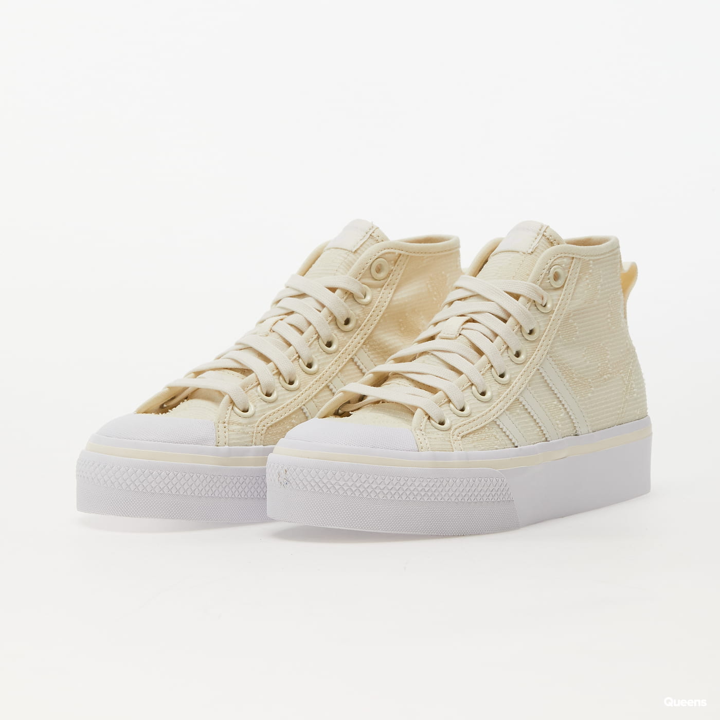 adidas Originals Nizza Platform Mid W Cream White/Cream White/Cloud White adidas Originals