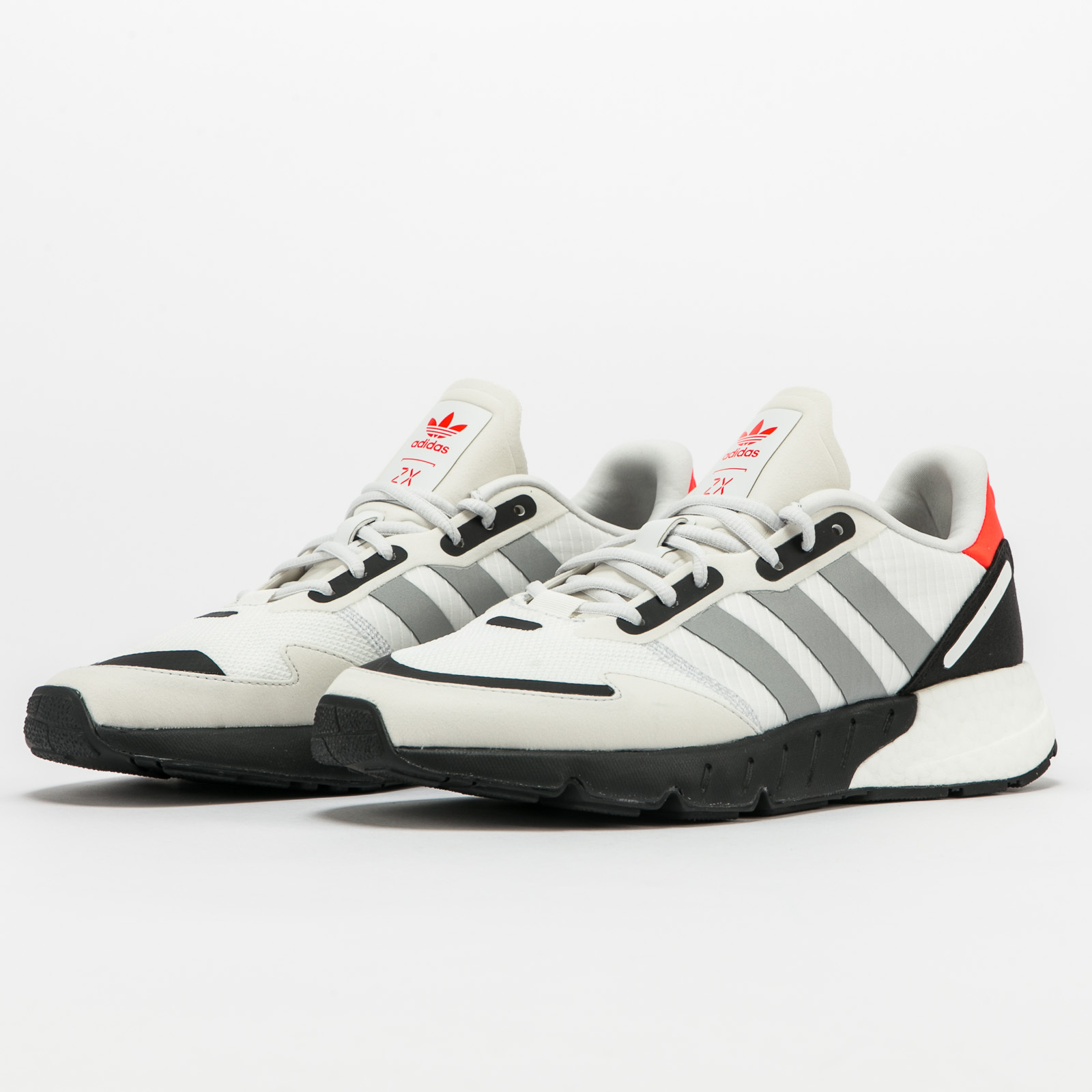 adidas Originals ZX 1K Boost crystal white / silver metallic / cblack adidas Originals