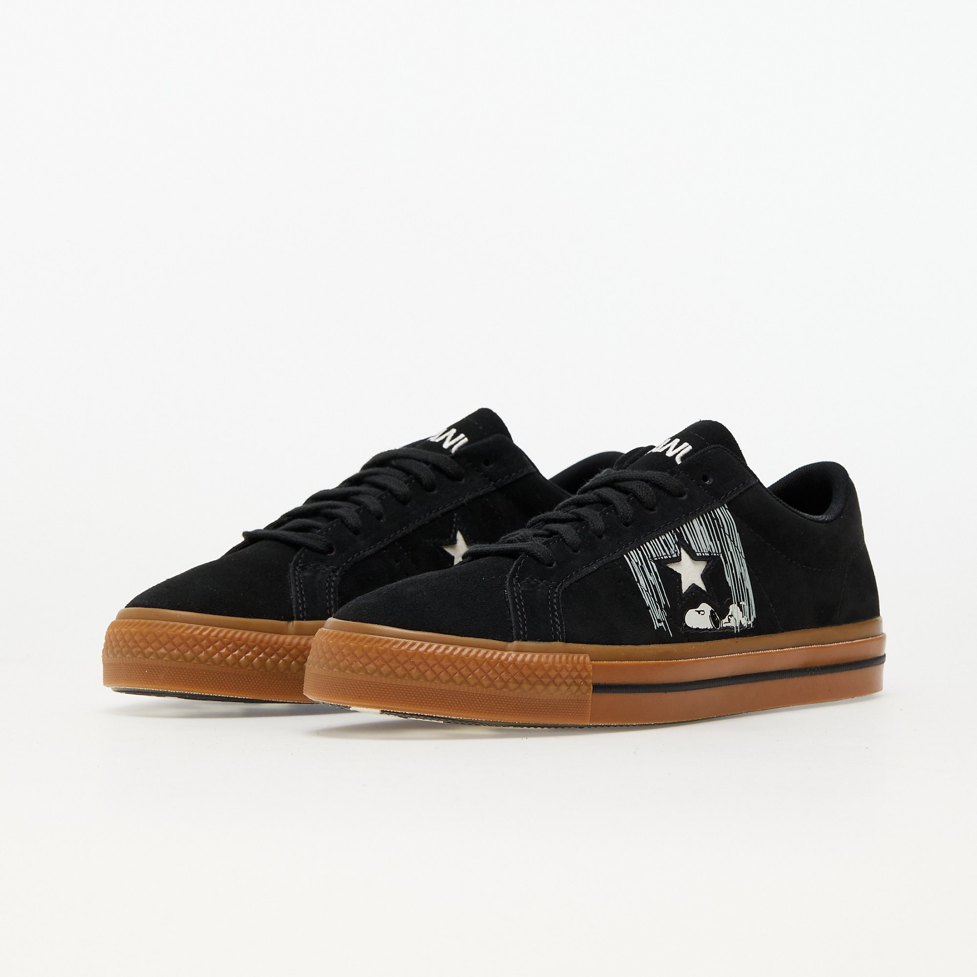 Converse x Peanuts One Star OX Black/ Egret/ Gum Honey Converse