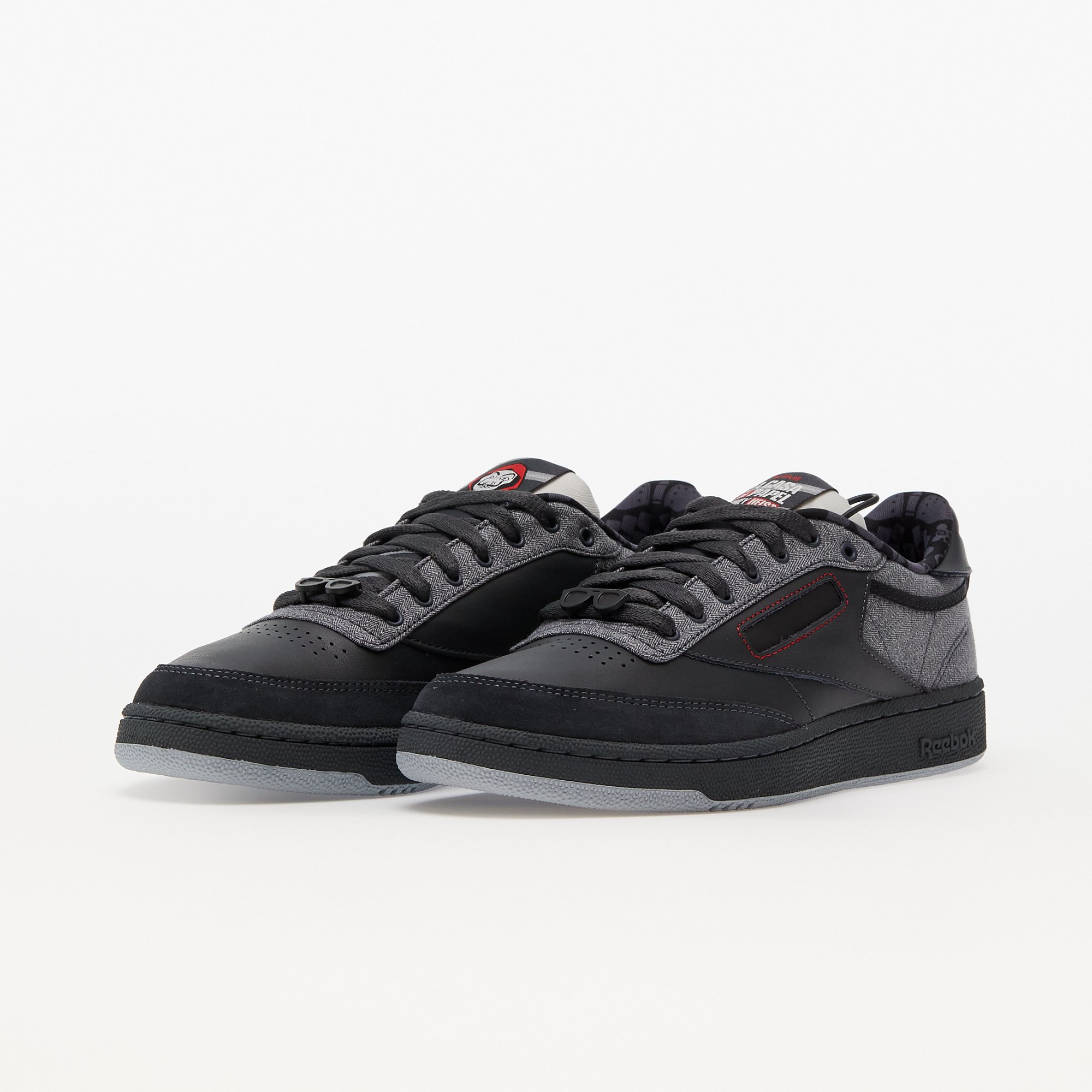 Reebok Club C gravel/ nocturnal grey/ vector red Reebok