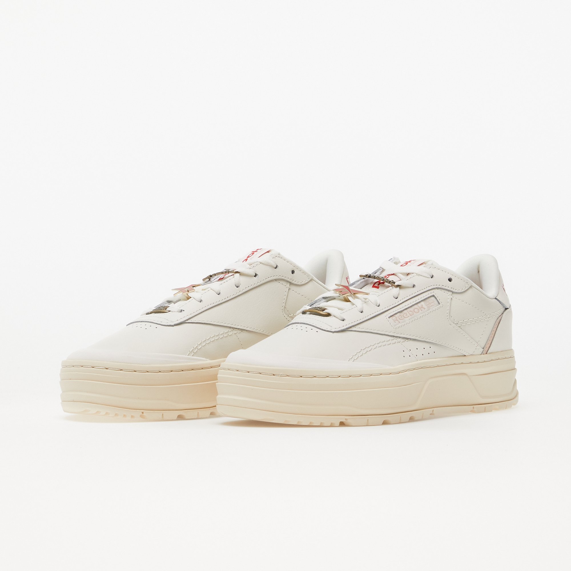 Reebok Club C Double Geo Shoes Chalk/Alabaster/Soft Ecru Reebok