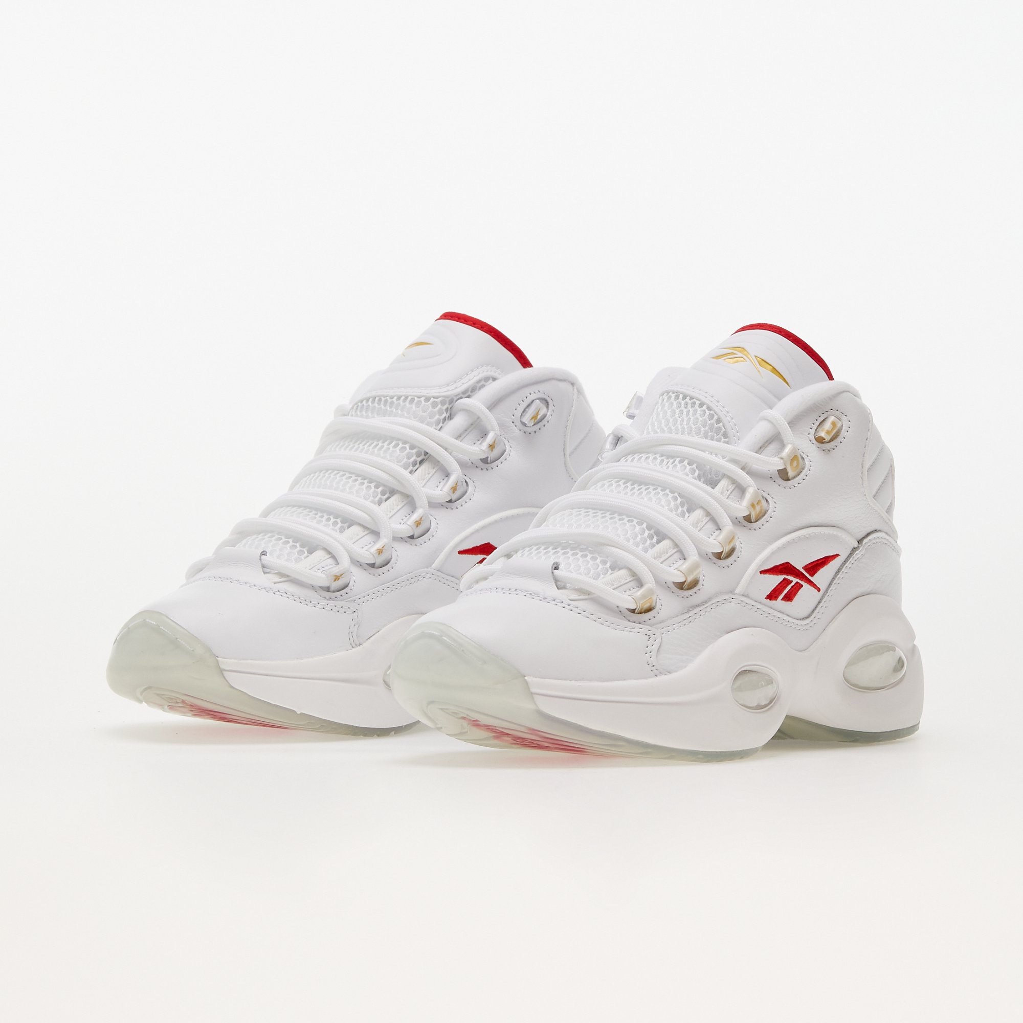 Reebok Question MID cloud white / cloud white / vector red Reebok
