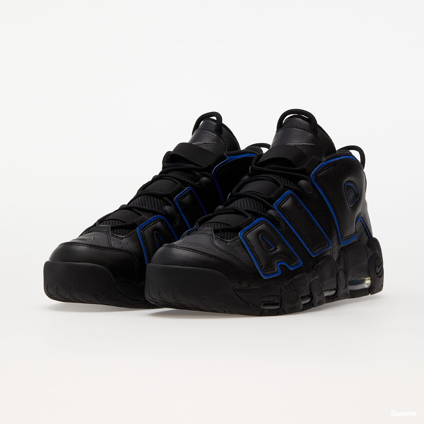 Nike Air More Uptempo 96 Black/ Iron Grey-Game Royal Noir/Jeu Royal Nike