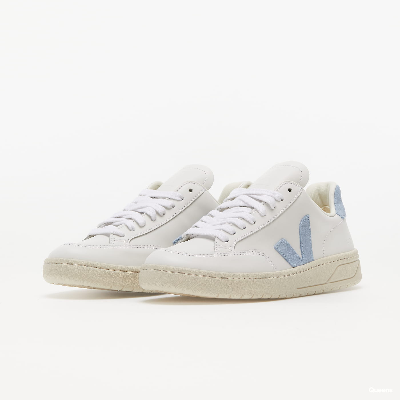 VEJA V-12 Leather extra-white-steel Veja