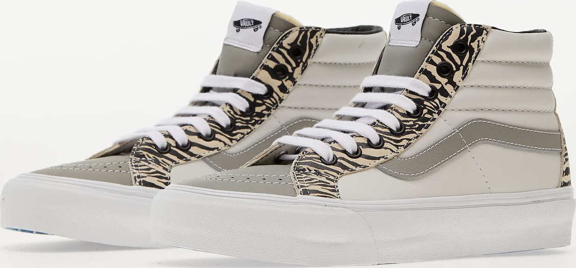 Vans Sk8-Hi Reissue EF (Leather/ Suede) Drizzle/ True White Vans