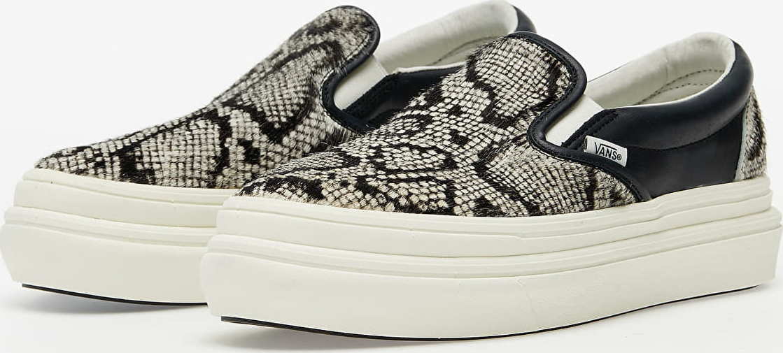 Vans Super ComfyCush Slip-On (Snake/ Pony) Black/ Marshmallow Vans