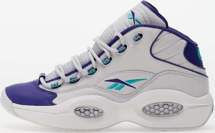 Reebok Question Mid Cold Grey/Bold Purple/Classic Teal Reebok